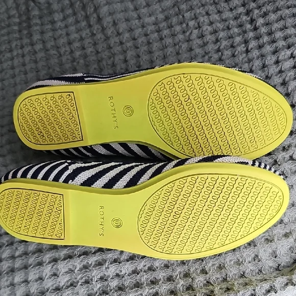 Rothy's Women's Blue and White Striped mixed striped ballet flat - Picture 7 of 8